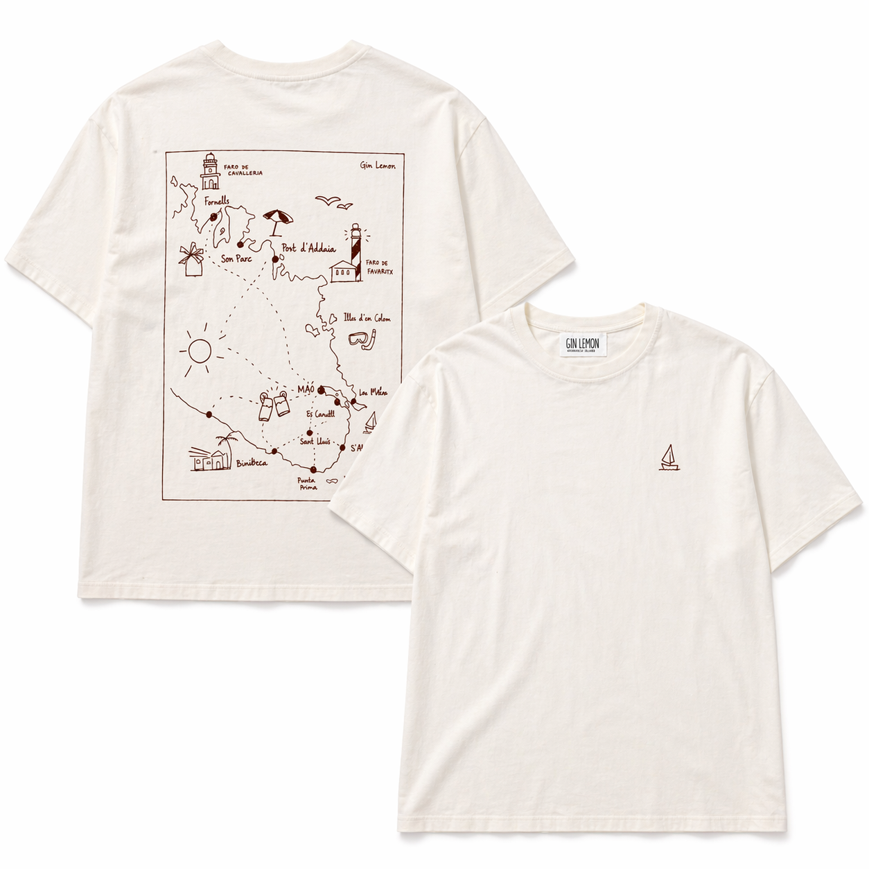 CAMISETA BLANCA MENORCA EAST