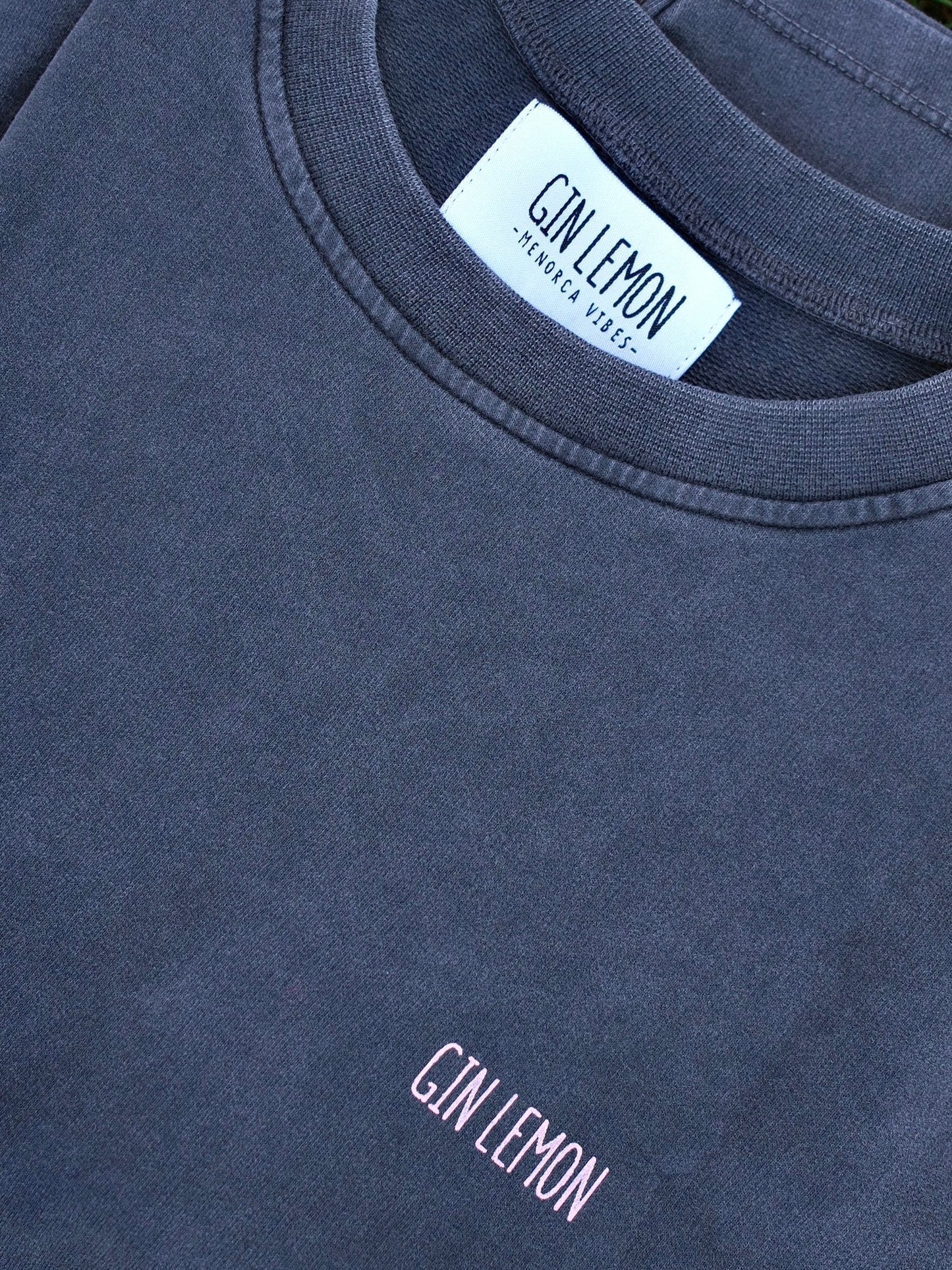 SUDADERA GREY AND PINK SUNSET MUJER