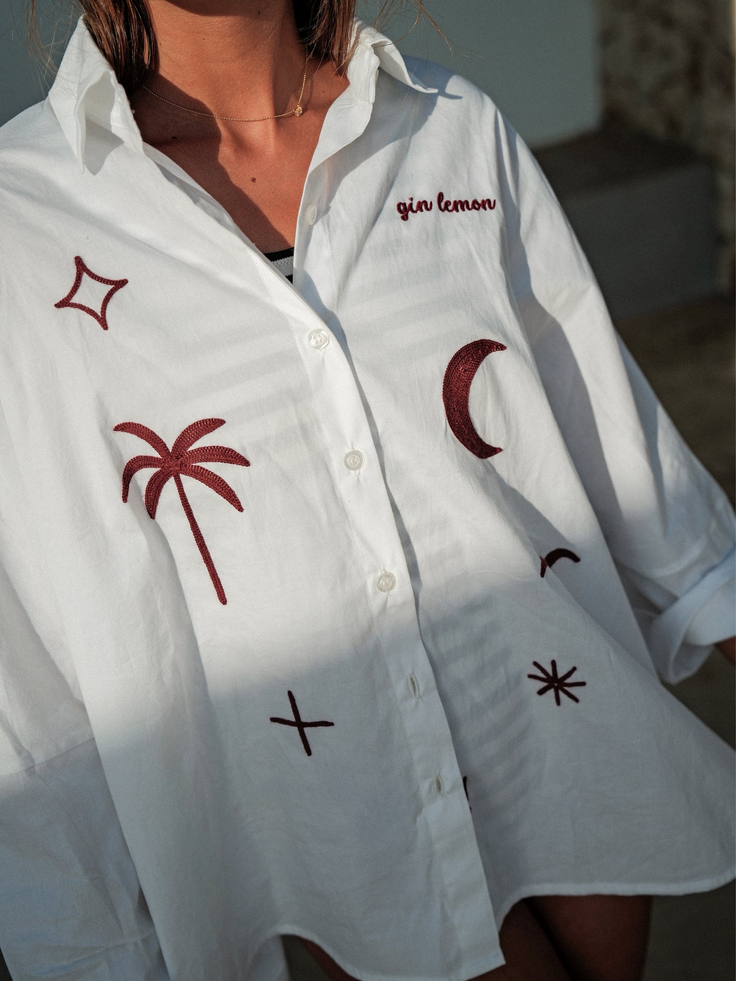 CAMISA BORDADA GIN LEMON