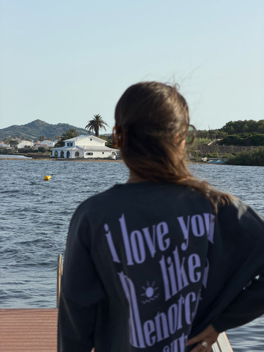 SUDADERA GRIS Y MALVA SUNSET MUJER