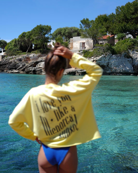 SUDADERA AMARILLA & GRIS SUNSET MUJER - PREORDER