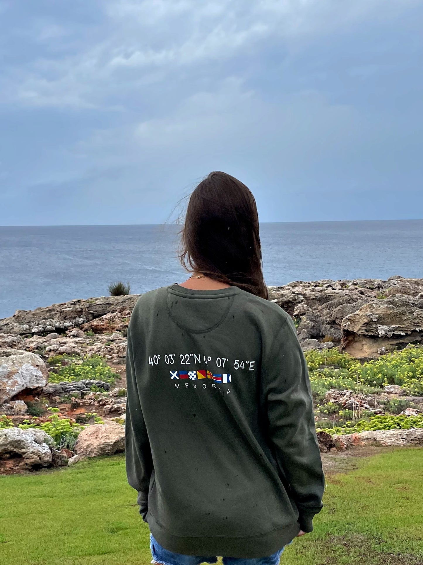 SUDADERA NORTE VERDE OSCURO