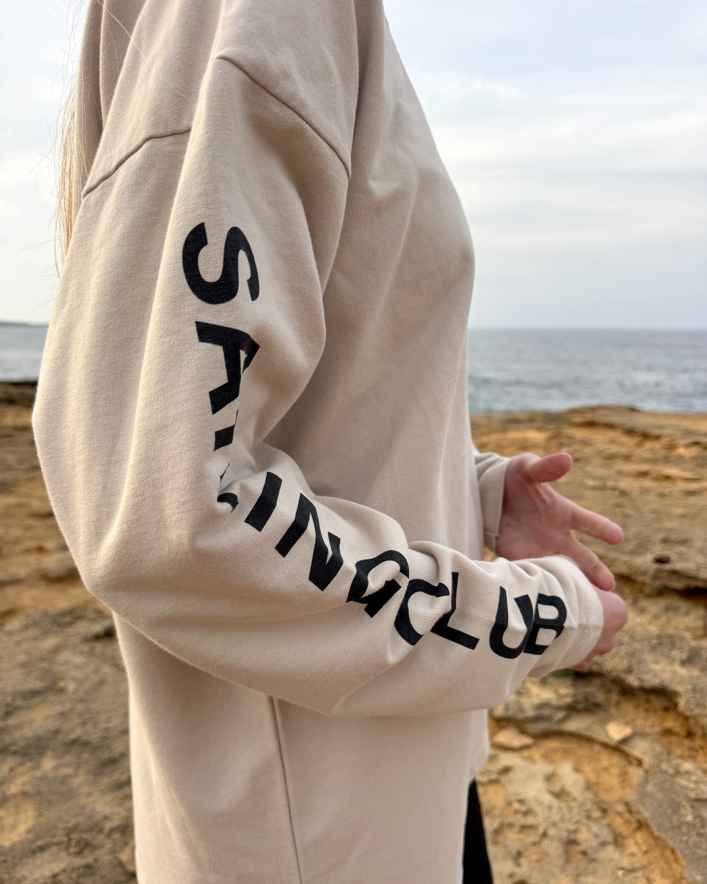 SUDADERA BEIG SAILING CLUB