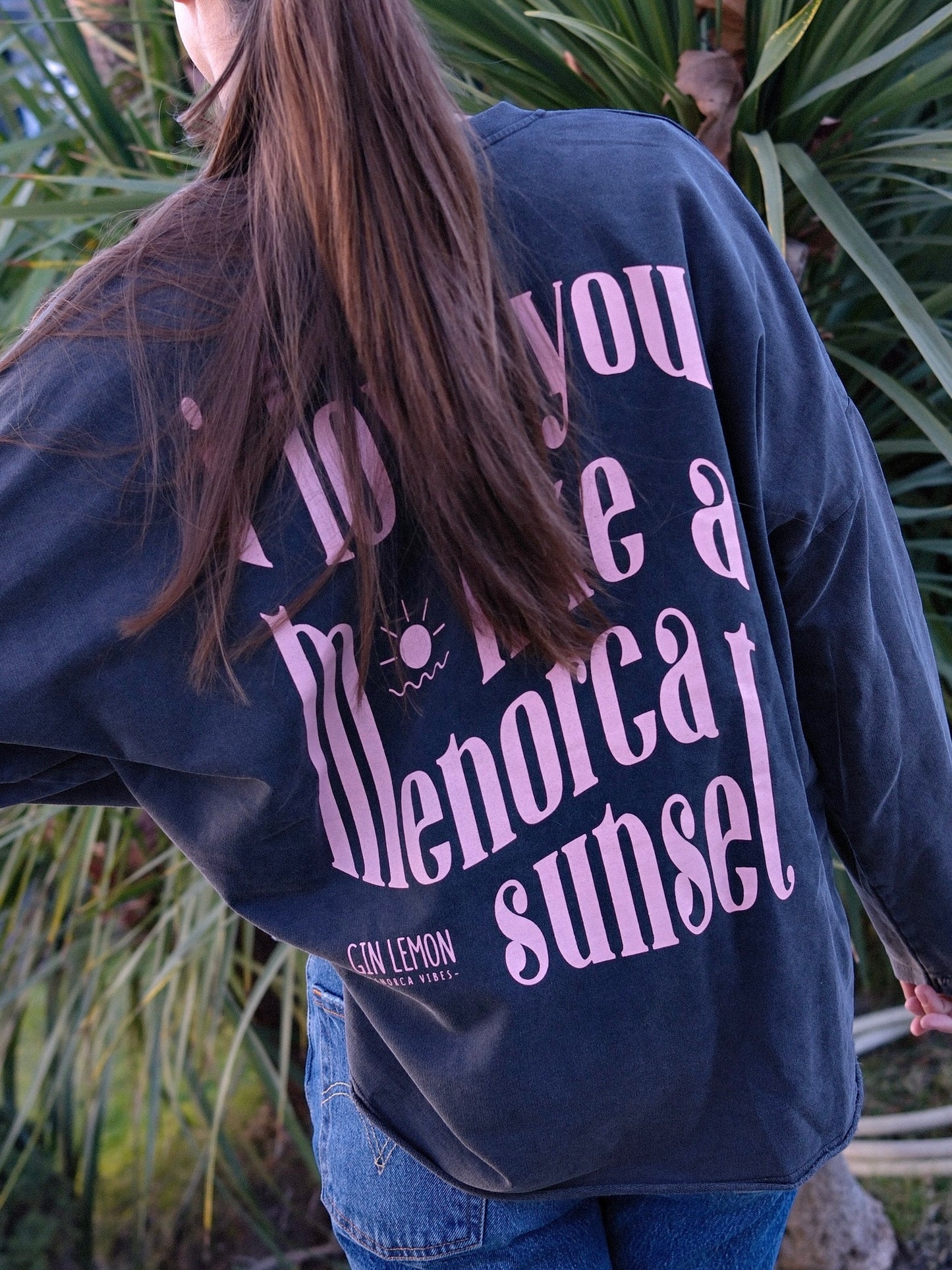 SUDADERA GREY AND PINK SUNSET MUJER