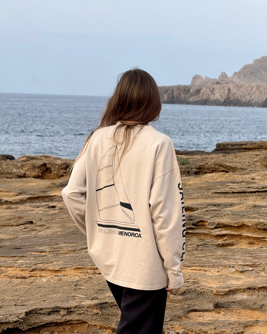 SUDADERA BEIG SAILING CLUB
